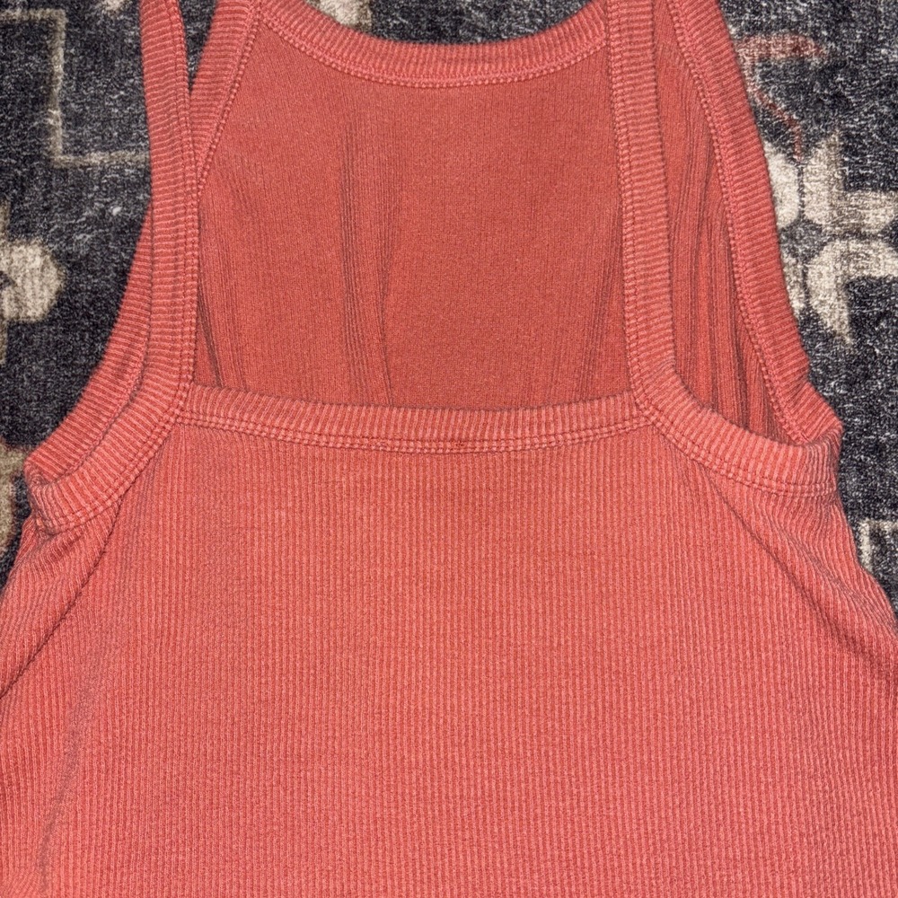 Free People Intimately Ribbed Tank - Rusty Orange Size XS - Picture 3 of 6